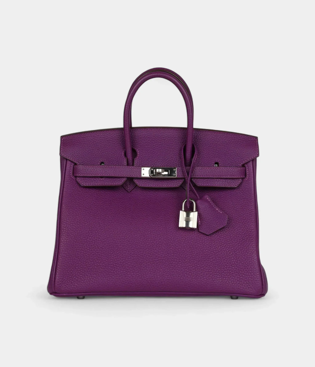 Hermès Birkin 25 Anemone Togo Palladium Hardware