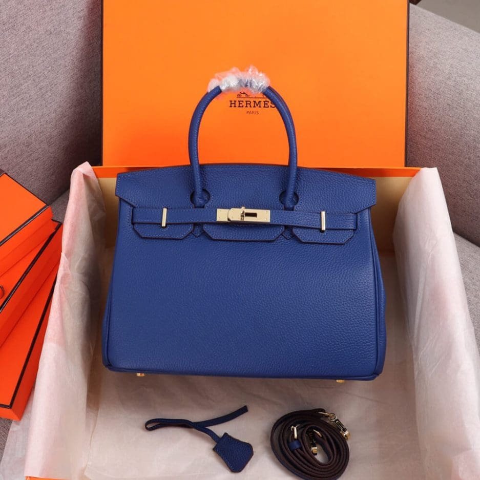 HERMES BIRKIN BAG 25(BLUE)