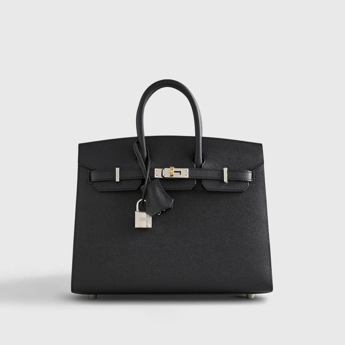 Hermès Birkin 25 Epsom Black Electrum Sellier