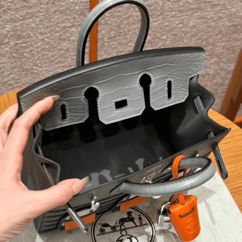 Hermès Birkin 20 Faubourg Rainy Days Gris Misty