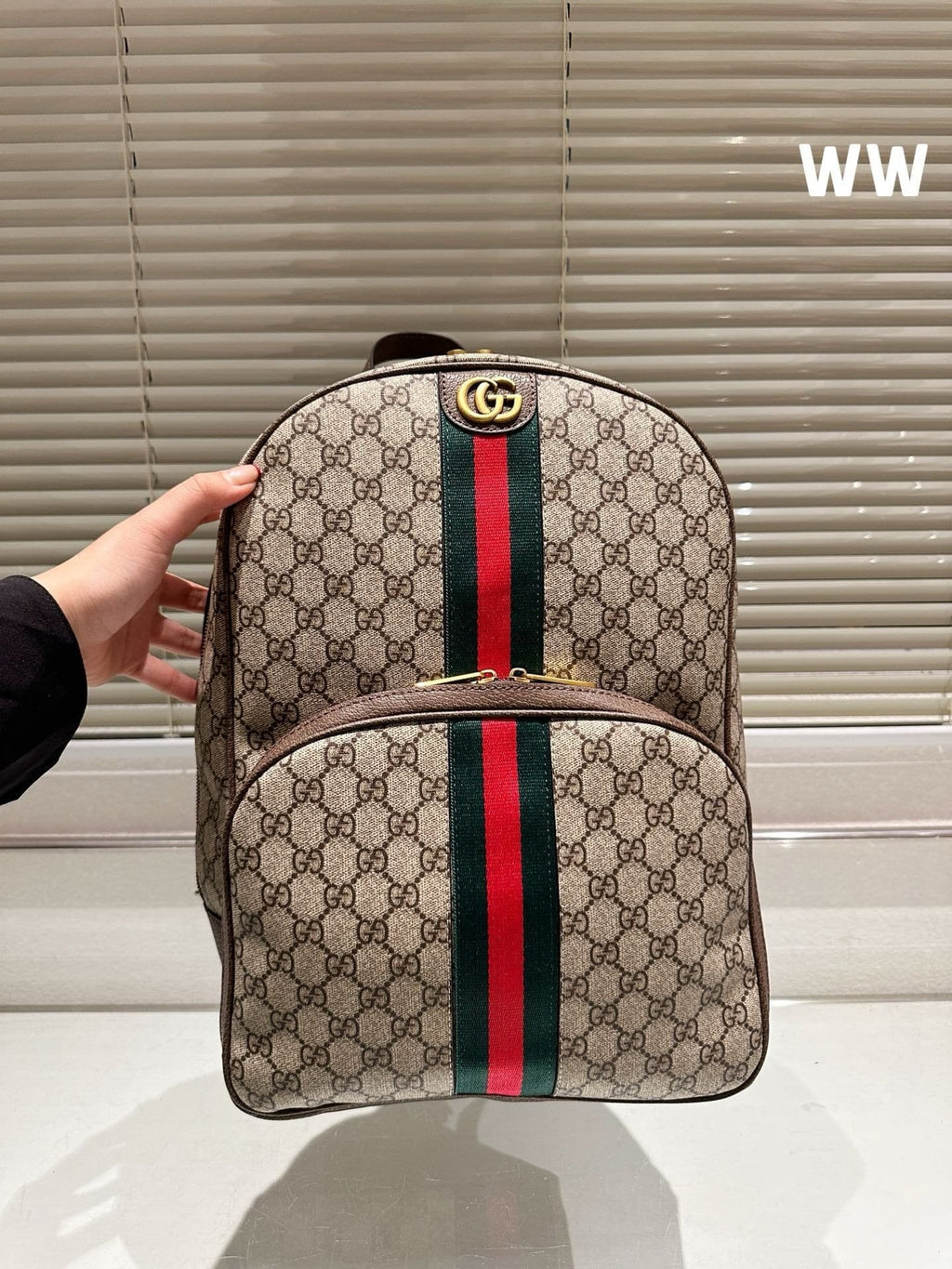 GUCCI OPHIDIA GG BACKPACK
