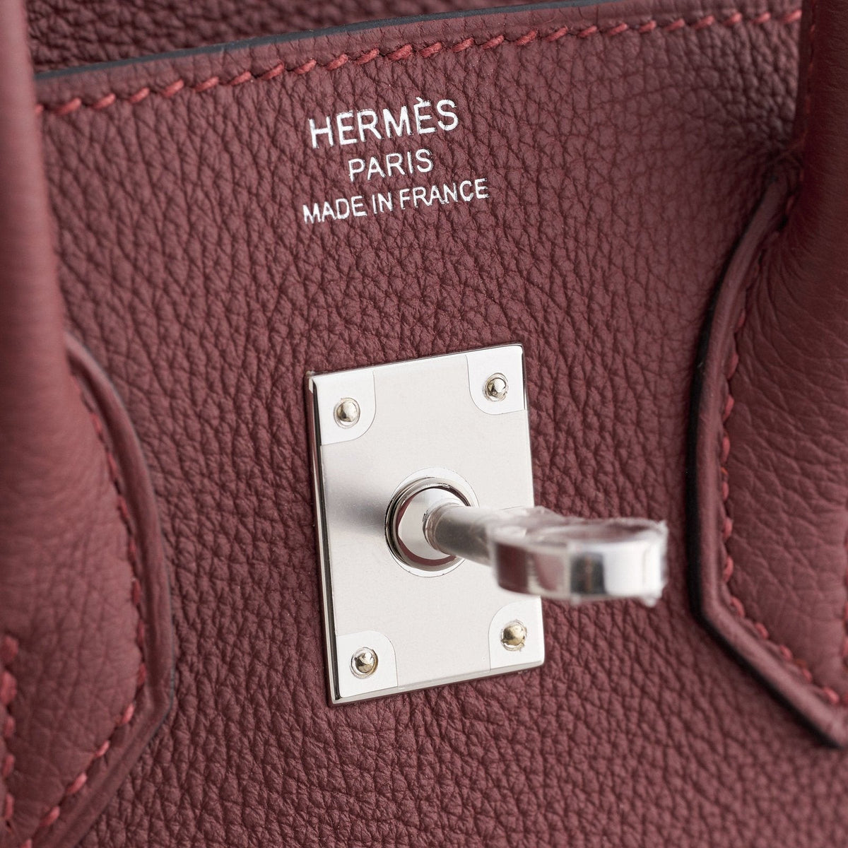 Hermès Birkin 25 Togo Rouge H Pallidum Hardware