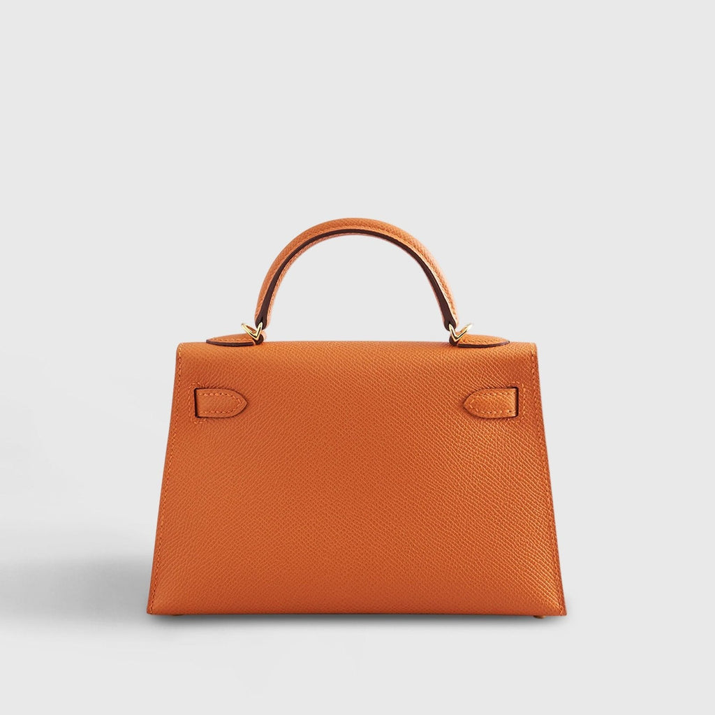 Hermès Kelly Mini Epsom Orange Gold Hardware