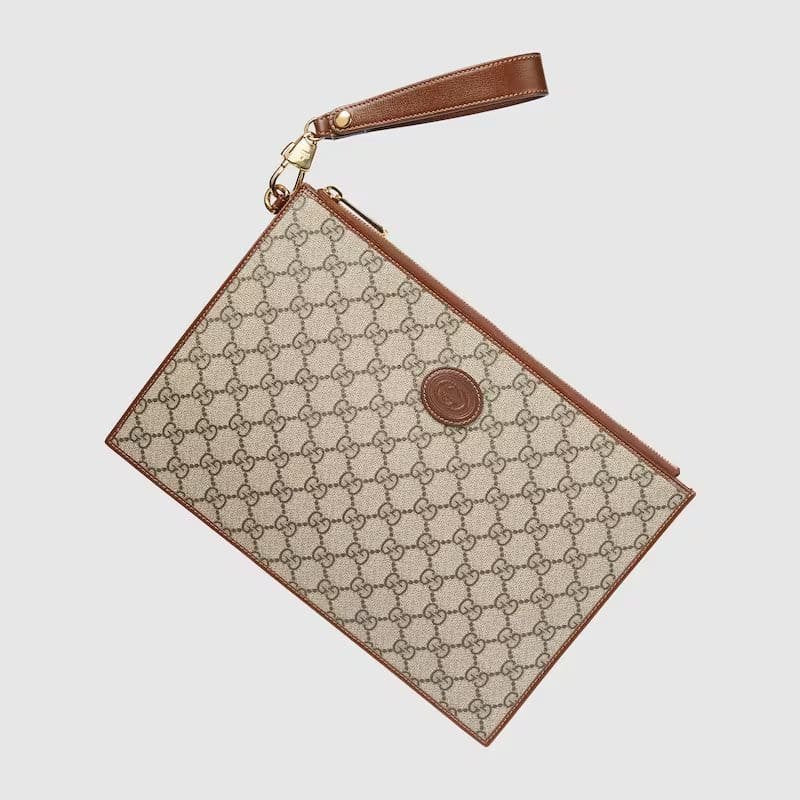 GUCCI POUCH WITH INTERLOCKING G