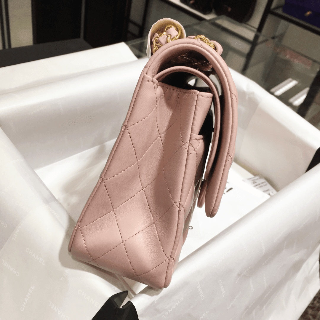 CHANEL Classic Double Flap Small Pink Lambskin