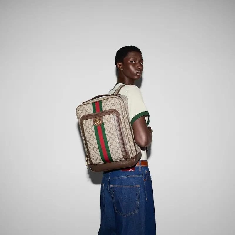 GUCCI OPHIDIA MEDIUM GG BACKPACK