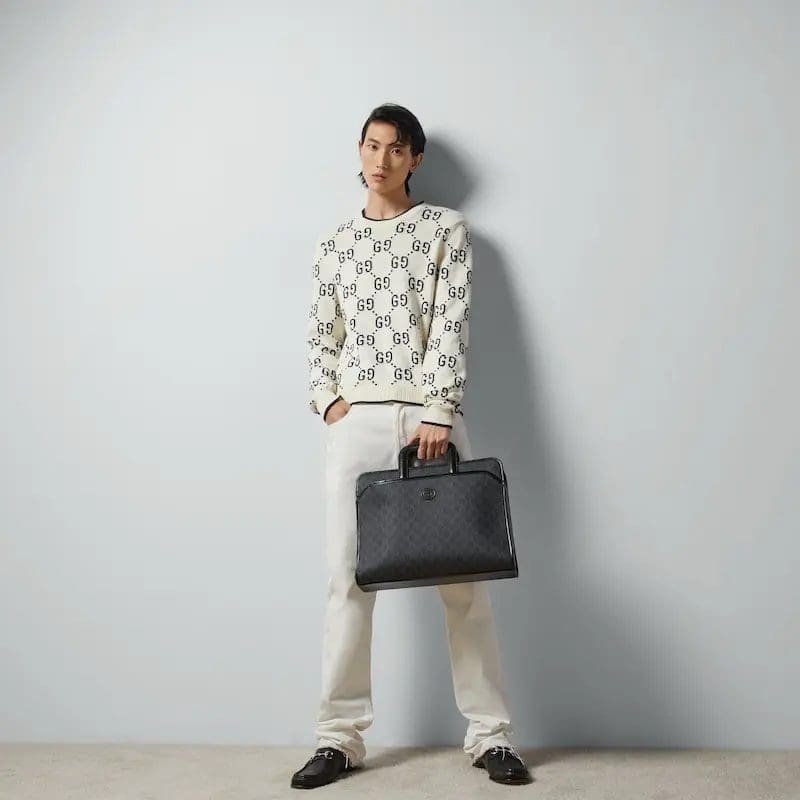GUCCI INTERLOCKING G BRIEFCASE
