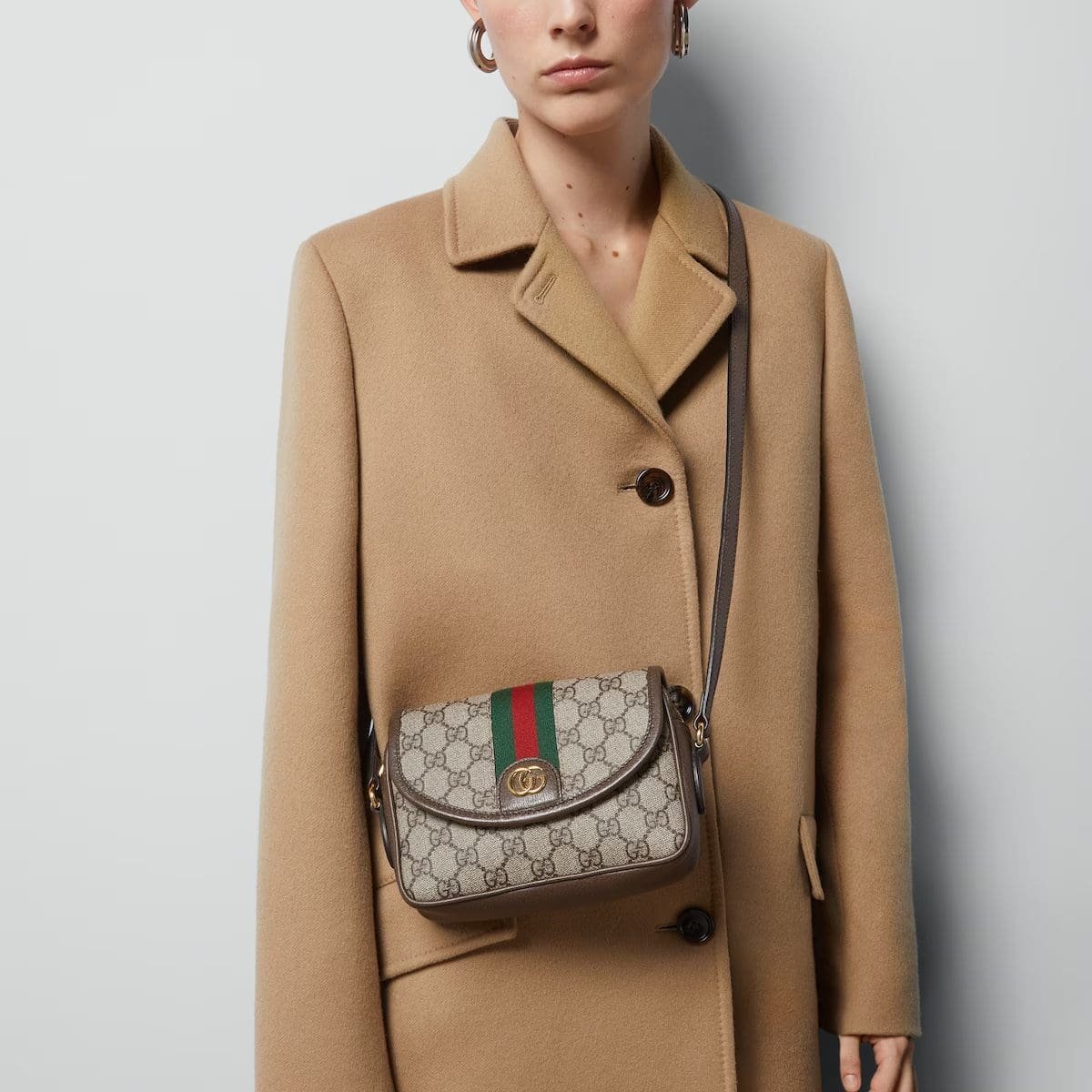 GUCCI OPHIDIA GG MINI SHOULDER BAG