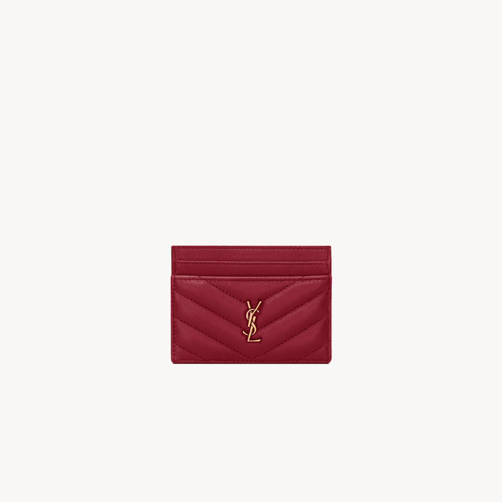 Saint Laurent CASSANDRE card case in lambskin