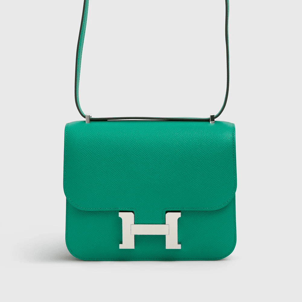 Hermès Constance 18 Epsom Vert Jade Palladium Hardware