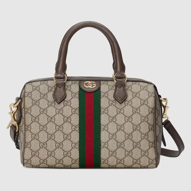 GUCCI OPHIDIA GG SMALL TOP HANDLE BAG