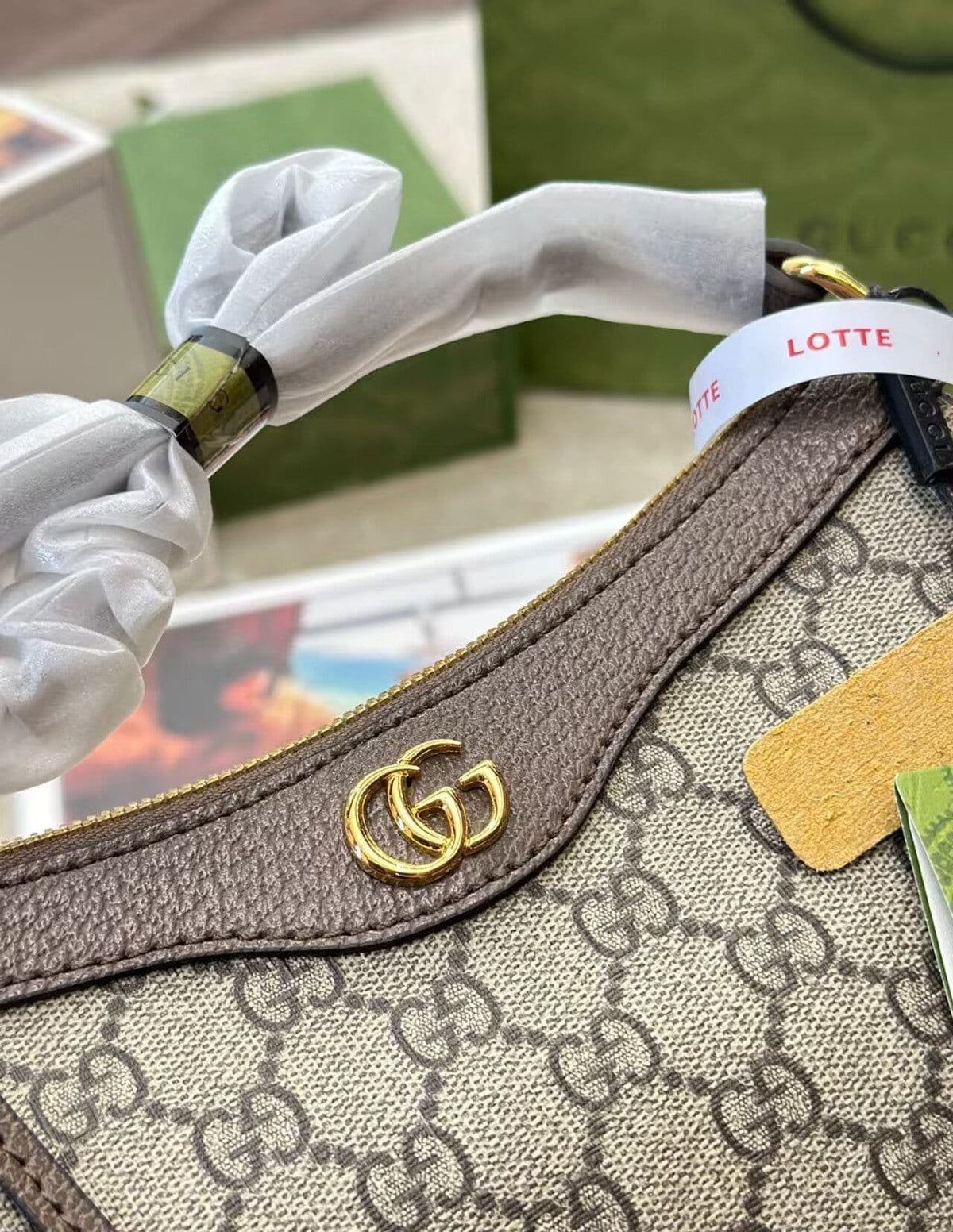 GUCCI OPHIDIA GG SMALL HANDBAG